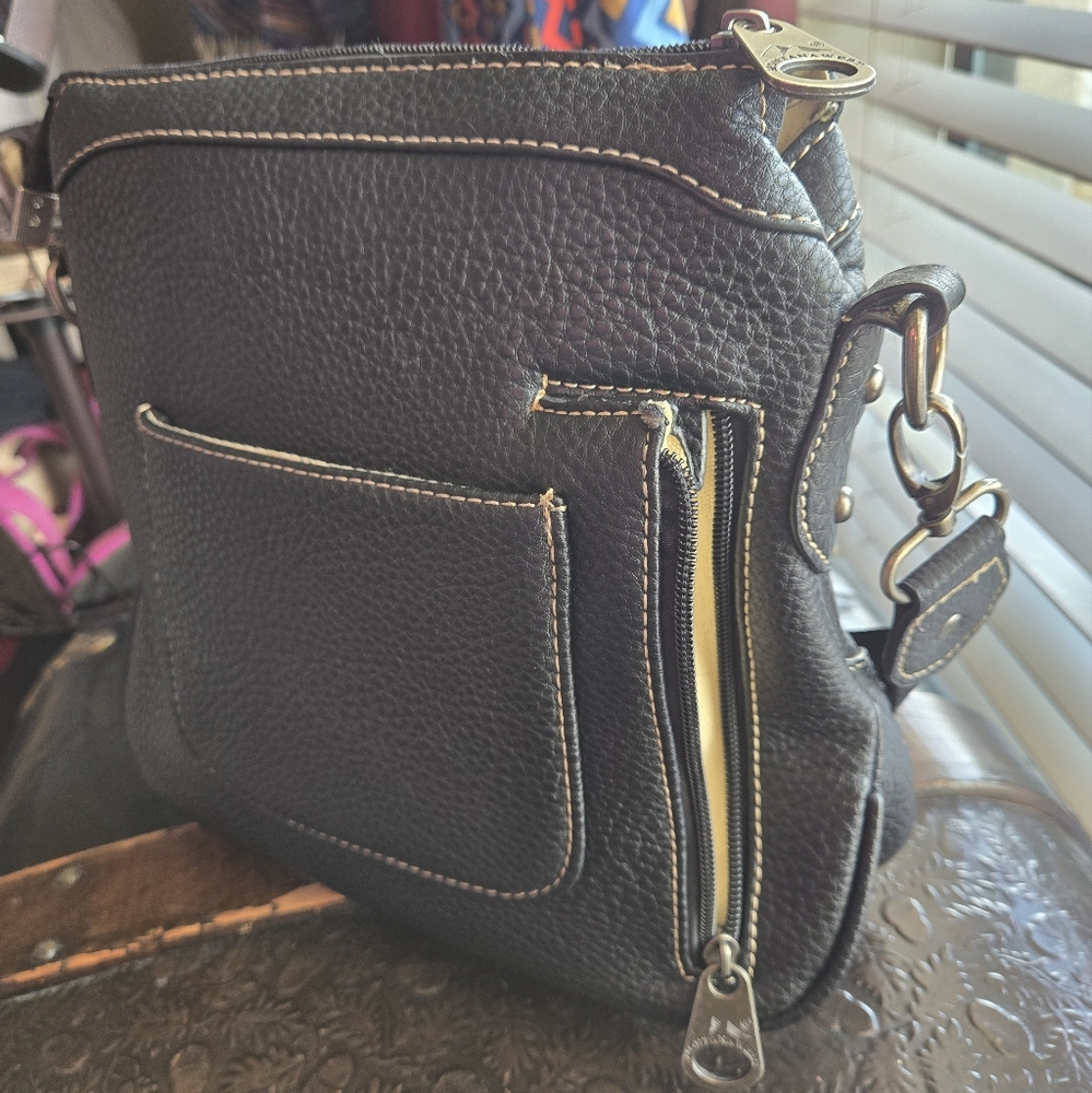 Black Studded Montana West Crossbody Bag - Picture 8 of 16